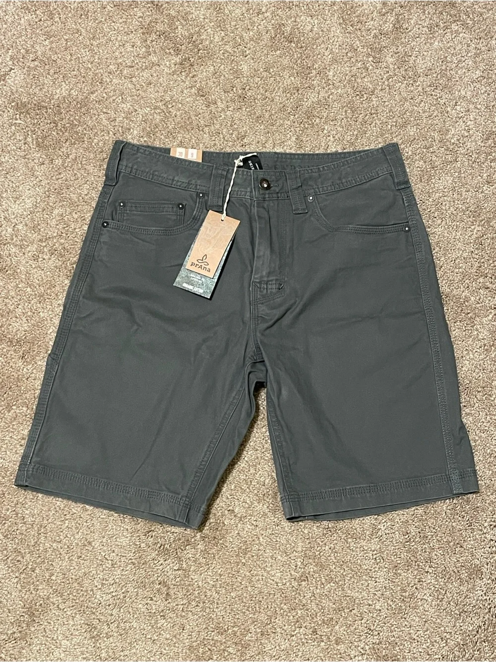 Prana Men’s Pewter Bronson Shorts
